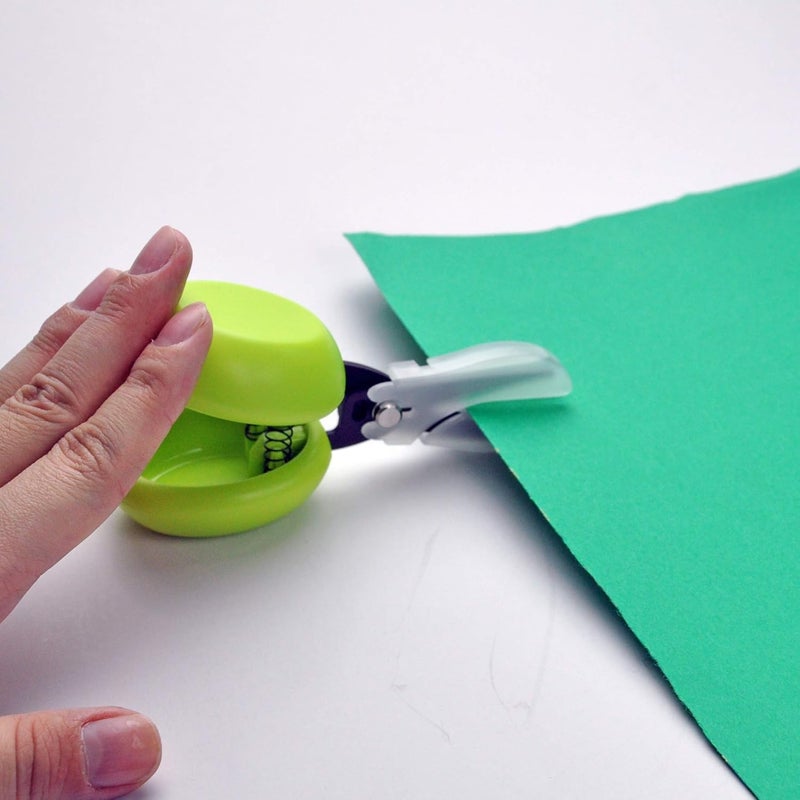 HARAC Adapted Safety Scissors - Tabletop Scissors for Toddlers, Kids, Seniors, Special Needs, and Injury Recovery - Spring Loaded Ambidextrous Handle, Non-Stick Blade, Made in Japan, Green - Image 3