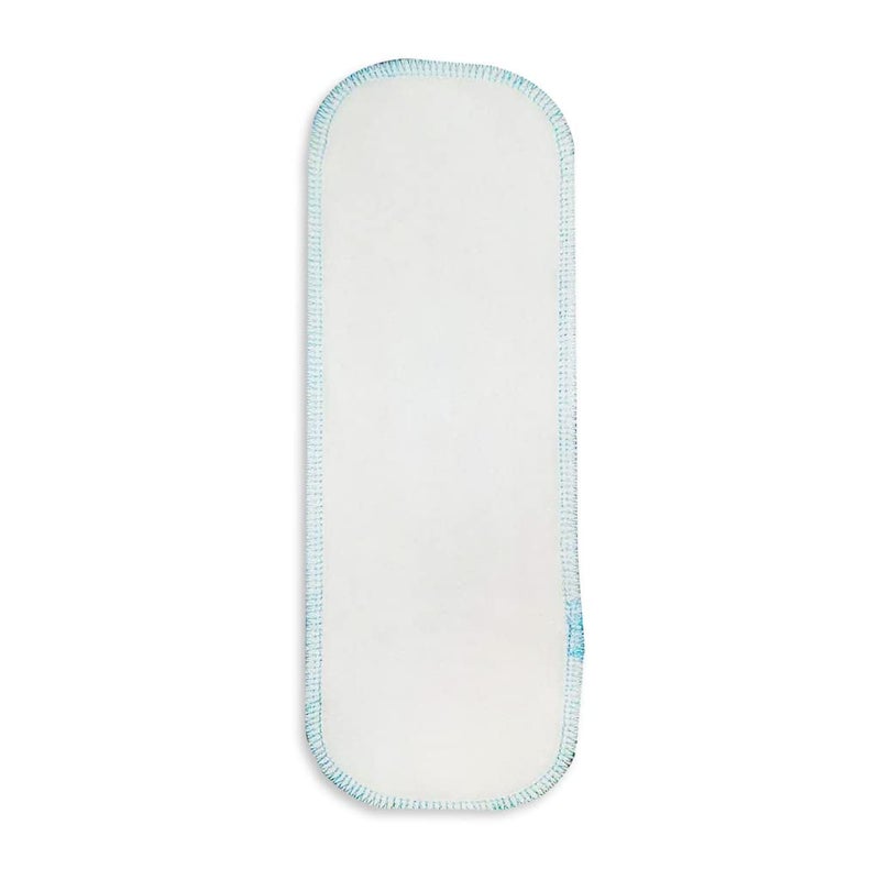 Superbottoms وسادة تعزيز القنب من سوبر بوتومز (وسادة تعزيز للبلل الشديد) للأطفال - إدخال إضافي للحفاضات القماشية، 1 قطعة، لون أبيض - Image 1