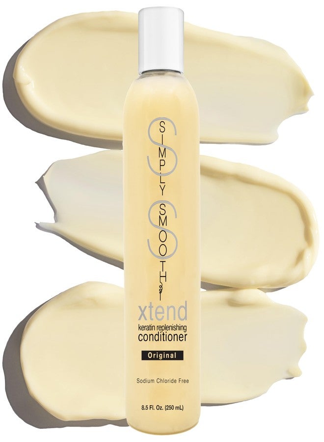 SIMPLY SMOOTH Xtend Keratin Replenishing Conditioner | Sulfate-Free Smoothing Moisture Repair | Anti-Frizz, Color Safe, Protein-Rich Daily Use | Strengthens, Softens, Detangles | 8.5 oz - Image 1