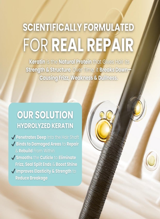 SIMPLY SMOOTH Xtend Keratin Replenishing Conditioner | Sulfate-Free Smoothing Moisture Repair | Anti-Frizz, Color Safe, Protein-Rich Daily Use | Strengthens, Softens, Detangles | 8.5 oz - Image 4