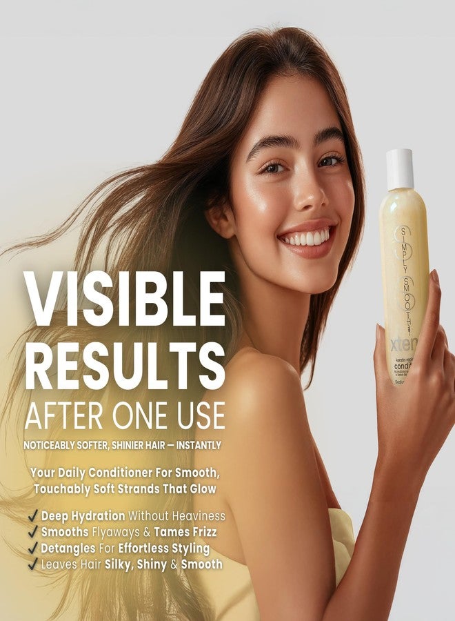 SIMPLY SMOOTH Xtend Keratin Replenishing Conditioner | Sulfate-Free Smoothing Moisture Repair | Anti-Frizz, Color Safe, Protein-Rich Daily Use | Strengthens, Softens, Detangles | 8.5 oz - Image 3