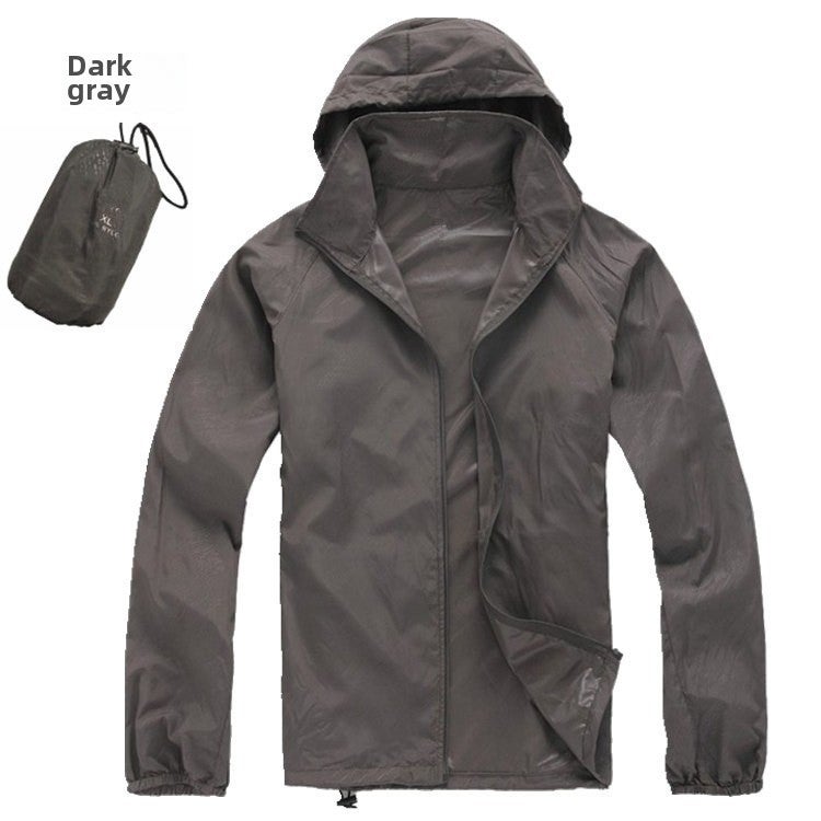 Generic Outdoor Athletic Sunproof Jacket Dark gray