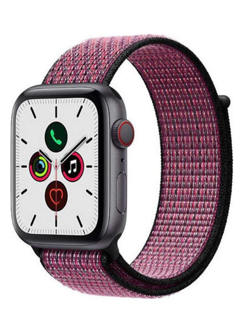BORTONY Replacement Band For Apple Watch Series 6/5/4/3/2/1 38/40mm True Berry/Black - Image 1