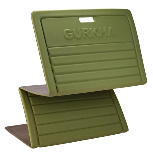 Gurkha 13mm GURKHA Foldable Performance Yoga Mat for Men & Women | Non-Slip, India’s First Foldable Extra-Cushioned Mat for Yoga, Pilates, HIIT & Floor Workouts | Portable, Durable & Lightweight Fitness Mat - Deep Forest (Green) | 6ft X 2ft - Image 1