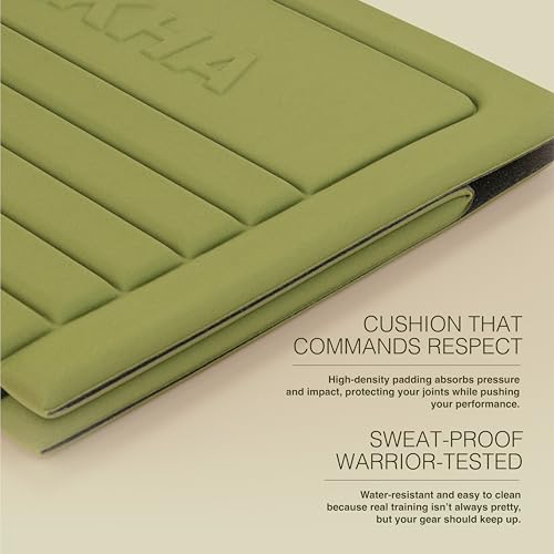 Gurkha 13mm GURKHA Foldable Performance Yoga Mat for Men & Women | Non-Slip, India’s First Foldable Extra-Cushioned Mat for Yoga, Pilates, HIIT & Floor Workouts | Portable, Durable & Lightweight Fitness Mat - Deep Forest (Green) | 6ft X 2ft - Image 4