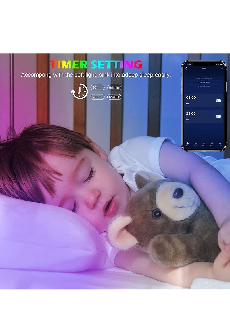 Cool Baby COOLBABY Led Lights for Bedroom 100ft (2 Rolls of 50ft) Music Sync Color Changing Strip Lights With Remote And App Control RGB Strip For Room Home Party Decoration - Image 4