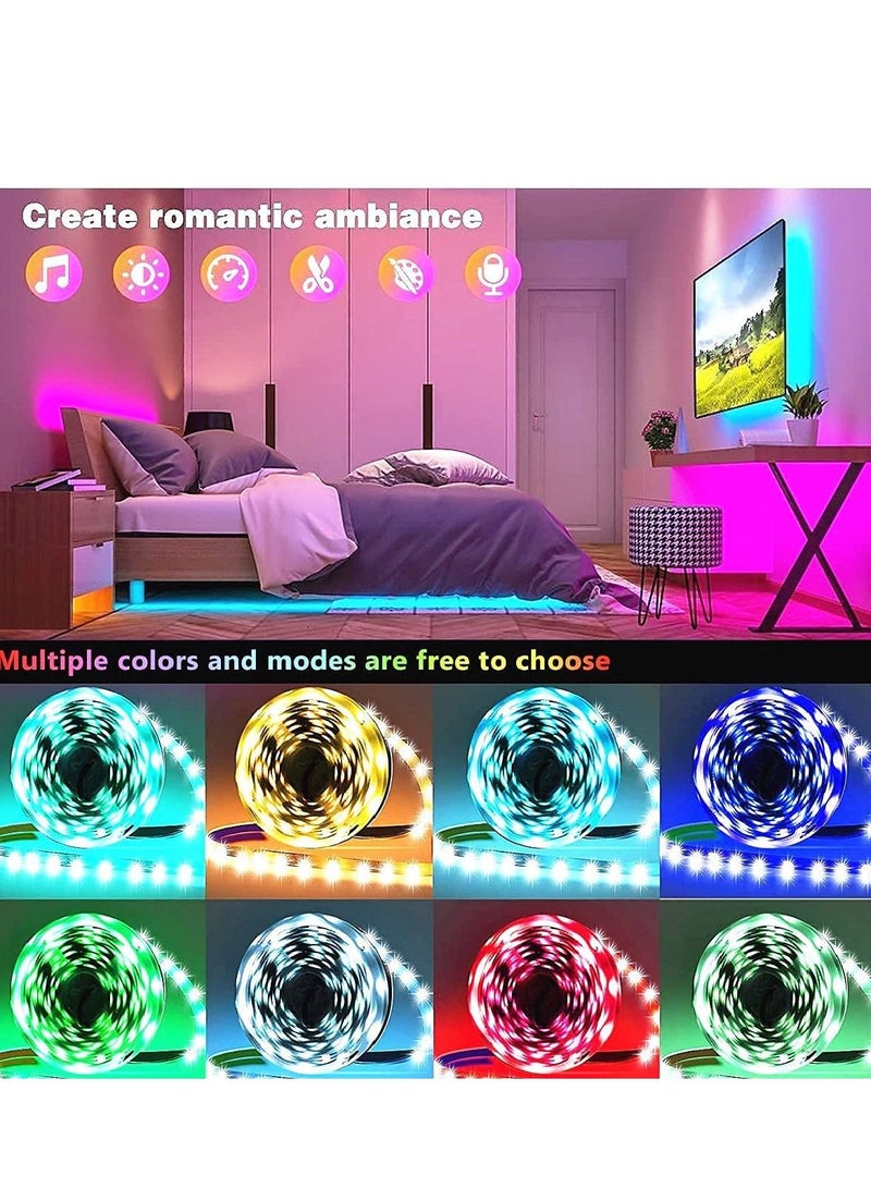 Cool Baby COOLBABY Led Lights for Bedroom 100ft (2 Rolls of 50ft) Music Sync Color Changing Strip Lights With Remote And App Control RGB Strip For Room Home Party Decoration - Image 5