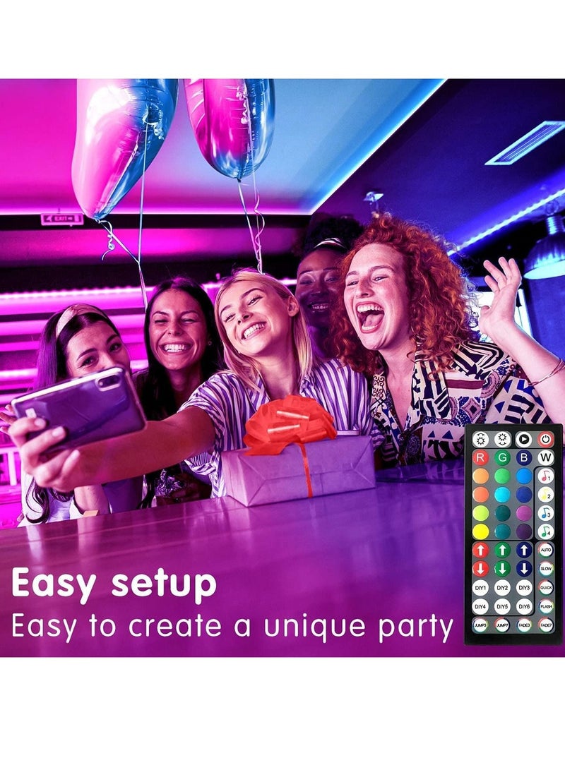 Cool Baby COOLBABY Led Lights for Bedroom 100ft (2 Rolls of 50ft) Music Sync Color Changing Strip Lights With Remote And App Control RGB Strip For Room Home Party Decoration - Image 2