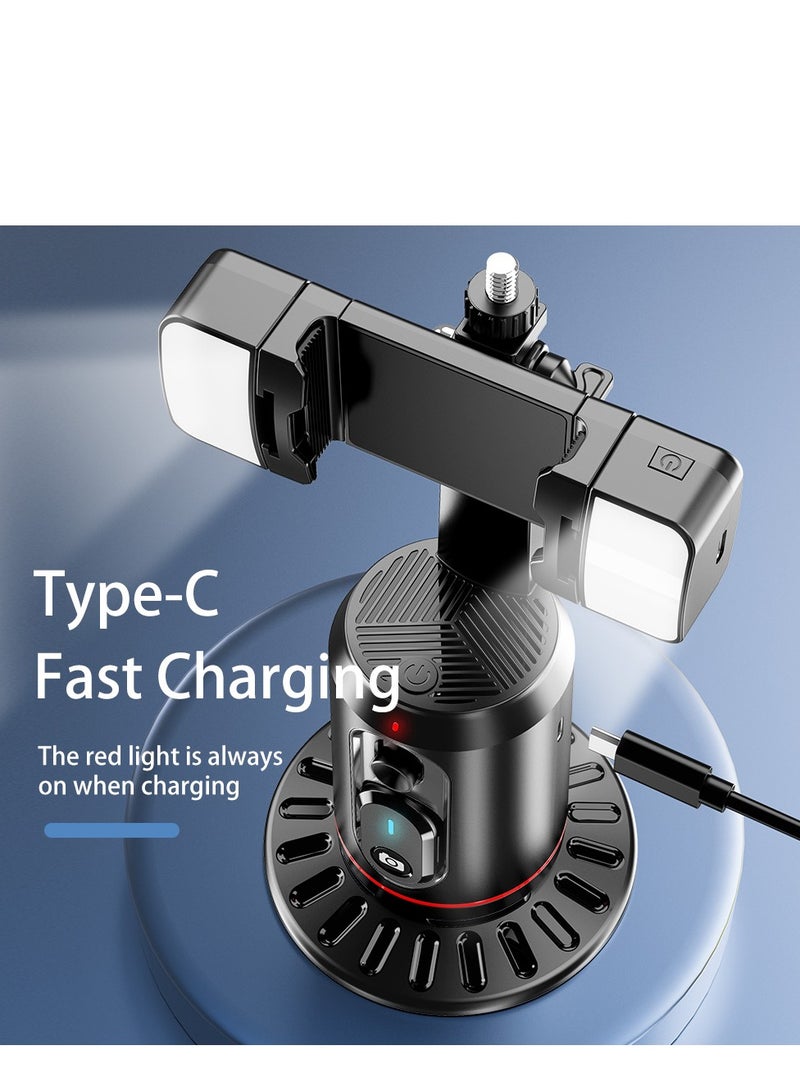 GULFLINK Multi-functional Phone Holder Clamp Phone Tripod Mount 360° Rotatable with Dual Cold Shoe Mounts for Smartphone Vlog Selfie Live Streaming Video Recording - Image 2