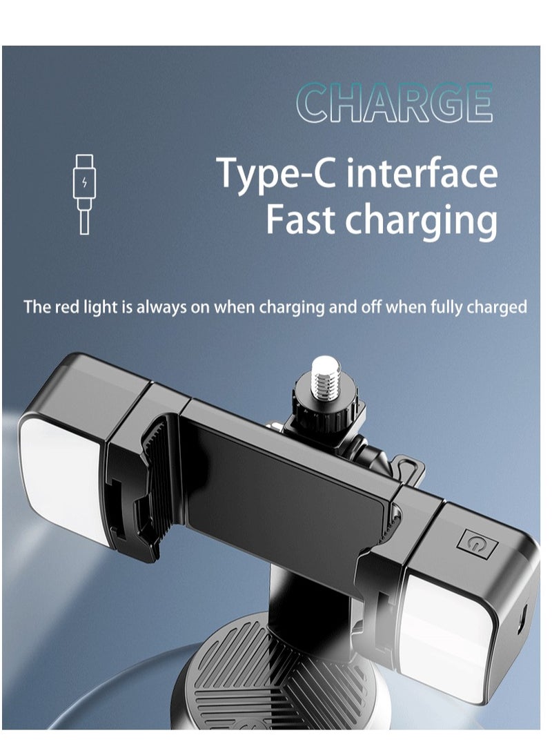 GULFLINK Multi-functional Phone Holder Clamp Phone Tripod Mount 360° Rotatable with Dual Cold Shoe Mounts for Smartphone Vlog Selfie Live Streaming Video Recording - Image 5