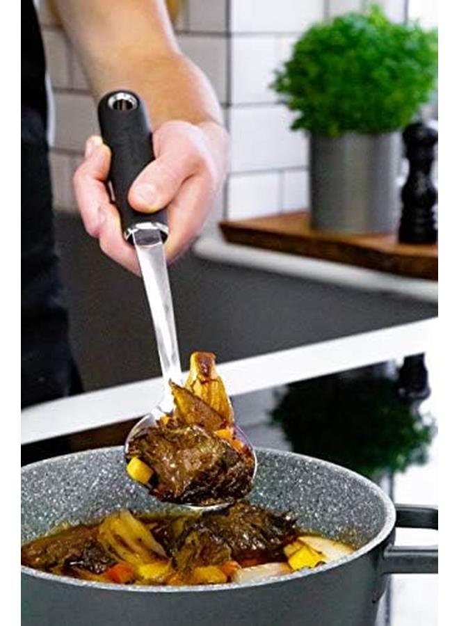 ماستر كرافت ملعقة طبخ من الفولاذ المقاوم للصدأ ذات قبضة ناعمة - Image 4