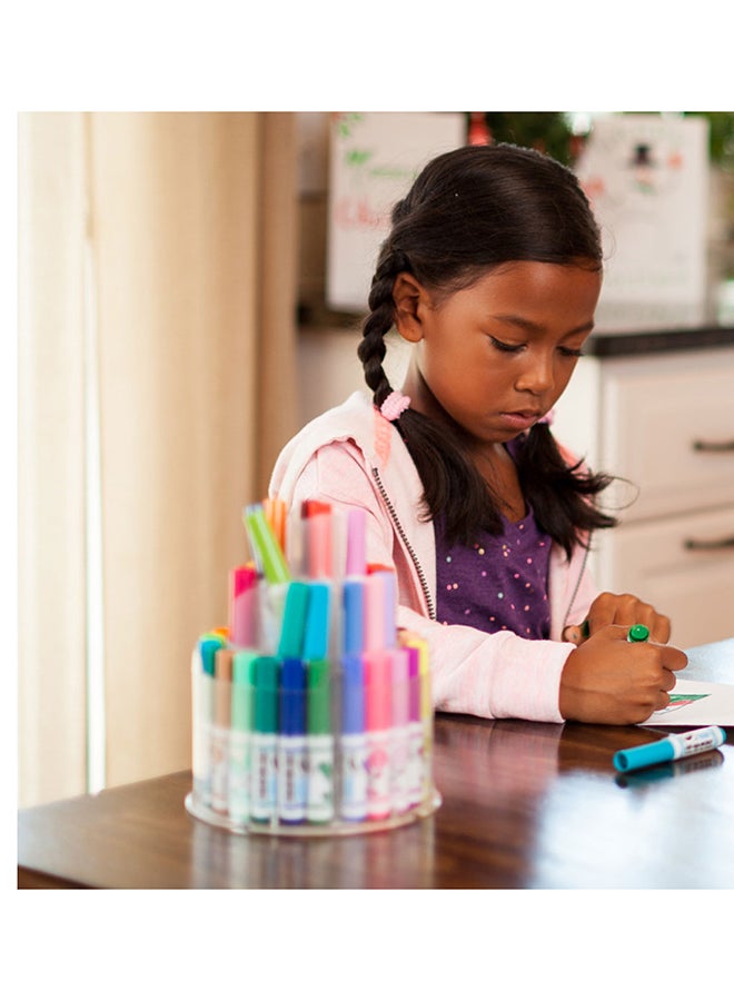 Crayola برج الأقلام القابلة للتمديد من بيب-سكوكس – 50 قلم صغير قابل للغسل للأطفال | تخزين مدمج من 3 طبقات، سهل التنظيف، لوازم فنية غير سامة للرسم والتلوين الإبداعي - Image 3