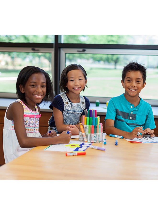 Crayola برج الأقلام القابلة للتمديد من بيب-سكوكس – 50 قلم صغير قابل للغسل للأطفال | تخزين مدمج من 3 طبقات، سهل التنظيف، لوازم فنية غير سامة للرسم والتلوين الإبداعي - Image 4