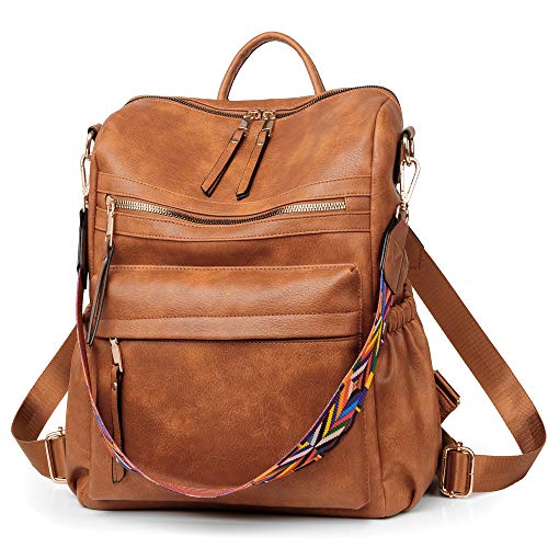 Dora & Liz Womens Backpack Purse Leather Fashion Travel Backpack Purse for Women Designer Ladies Shoulder Bags - Image 1
