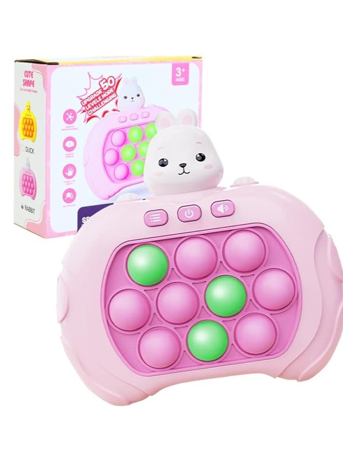 AIPINQI Pop It Game Light Up Fidget Toy, Quick Push Game Console, Whack a Mole Game, Decompression Breakthrough Puzzle Pop Game Machine, Multiple Game Modes Toy for 3+ Years  - Image 1