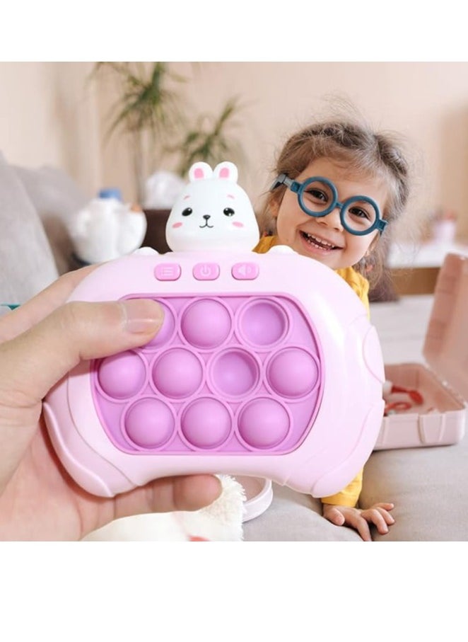 AIPINQI Pop It Game Light Up Fidget Toy, Quick Push Game Console, Whack a Mole Game, Decompression Breakthrough Puzzle Pop Game Machine, Multiple Game Modes Toy for 3+ Years  - Image 2