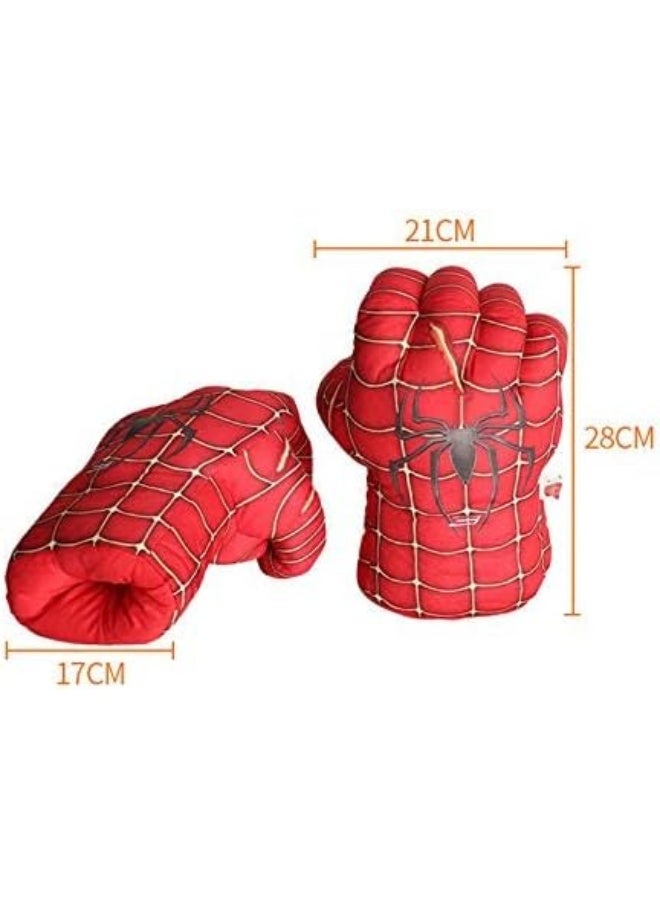 2-Piece Plush Spider Man Gloves Set - Image 2