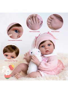 Aori Aori Reborn Baby Dolls - Lifelike Girl Doll, Realistic Newborn Baby Doll with Feeding Toy, Gift Set for Kids 3+  - Image 5