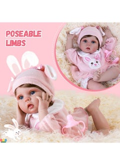 Aori Aori Reborn Baby Dolls - Lifelike Girl Doll, Realistic Newborn Baby Doll with Feeding Toy, Gift Set for Kids 3+  - Image 4