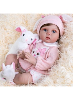 Aori Aori Reborn Baby Dolls - Lifelike Girl Doll, Realistic Newborn Baby Doll with Feeding Toy, Gift Set for Kids 3+  - Image 2