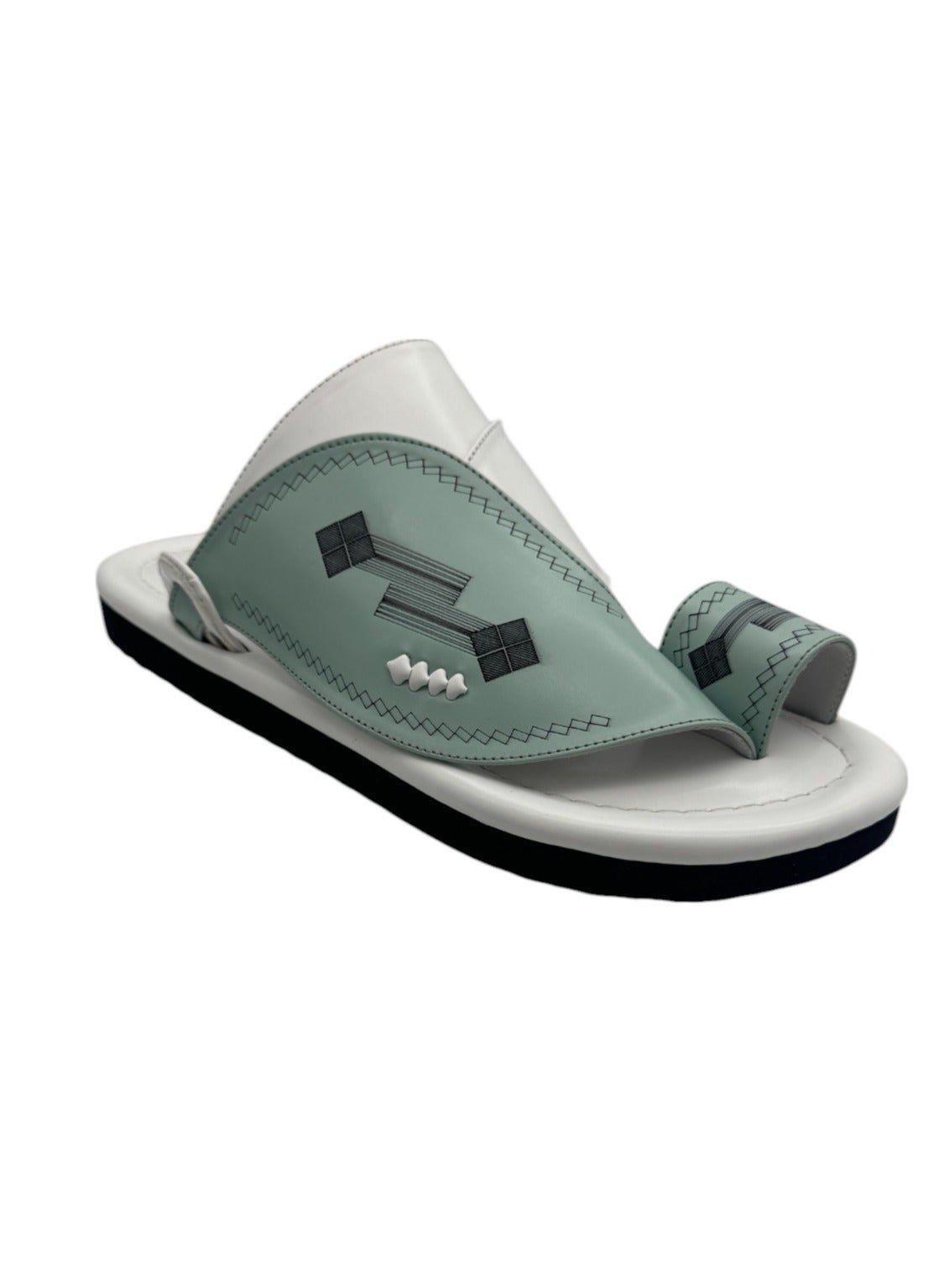 Mens Jordan Slides With Velcro AL Fanoos Classic Arabic Slippers
