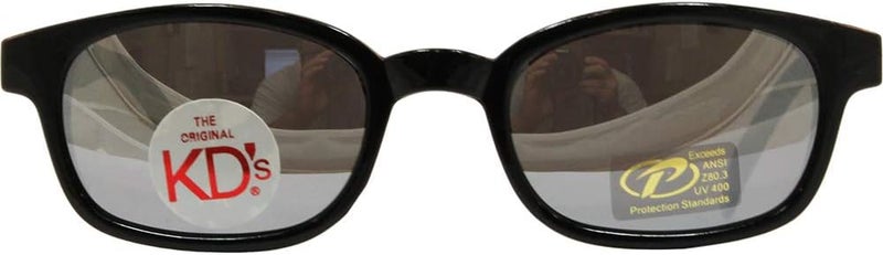 Pacific Coast نظارات بايكر الأصلية KD من باسيفيك كوست بإطارات سوداء وعدسات مرآة شفافة - Image 2
