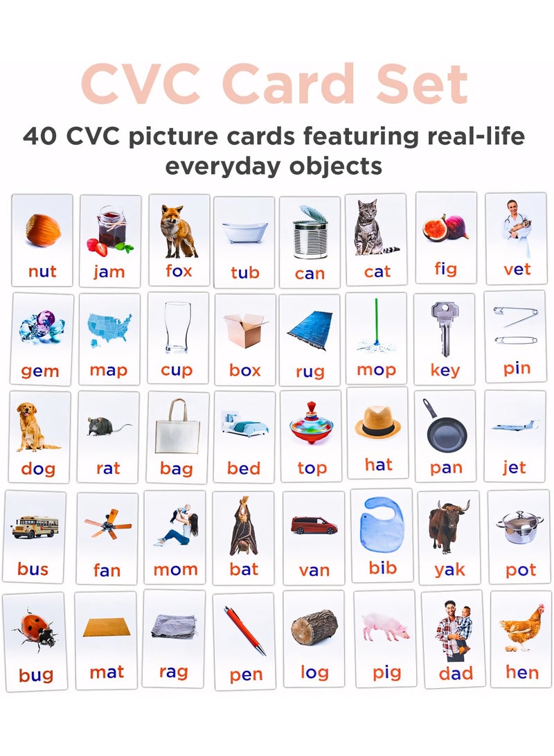 حروف إسفنجية مغناطيسية للأطفال، مجموعة حروف أبجدية للفصول الدراسية مكونة من 234 قطعة مع بطاقات CVC، مغناطيسات لوحة ABC الكلاسيكية لتعلم الإملاء في مرحلة ما قبل المدرسة - Image 4