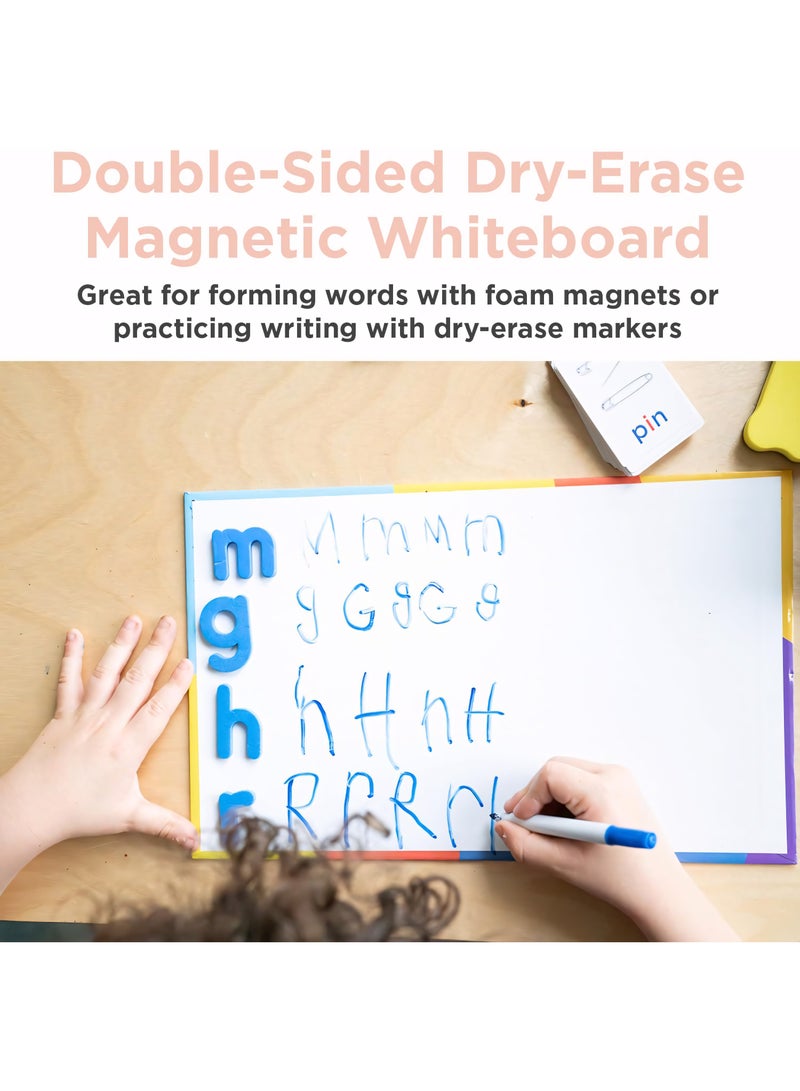 حروف إسفنجية مغناطيسية للأطفال، مجموعة حروف أبجدية للفصول الدراسية مكونة من 234 قطعة مع بطاقات CVC، مغناطيسات لوحة ABC الكلاسيكية لتعلم الإملاء في مرحلة ما قبل المدرسة - Image 5