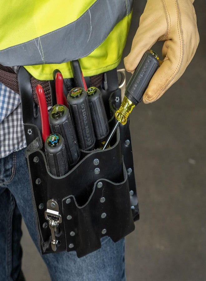 كلاين تولز مجموعة مفكات براغي TORX Cushion Grip 19555 من Klein Tools، صُنعت في الولايات المتحدة الأمريكية، بأحجام رؤوس T15 وT20 وT25 وT27 وT30، مكونة من 5 قطع - Image 3