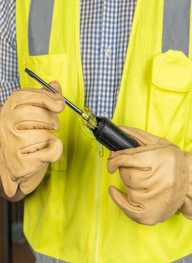 كلاين تولز مجموعة مفكات براغي TORX Cushion Grip 19555 من Klein Tools، صُنعت في الولايات المتحدة الأمريكية، بأحجام رؤوس T15 وT20 وT25 وT27 وT30، مكونة من 5 قطع - Image 4