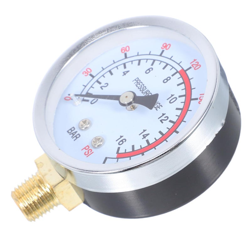 0 16 Bar Vertical Pressure Gauge 240 PSI G1 4 Thread For Industrial Pneumatic Air Compressor - Image 2