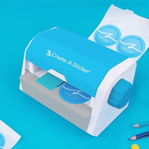 Xyron Create-a-Sticker, 5" Sticker and Label Maker Machine for Small Business and DIY Crafts, Includes Permanent Adhesive, Pre-Loaded (0501-05-10A) - Image 2