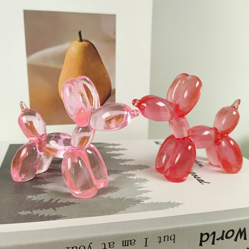 Red Green Balloon Dog Statue for Cake or Home Decor Centerpiece - Image 5