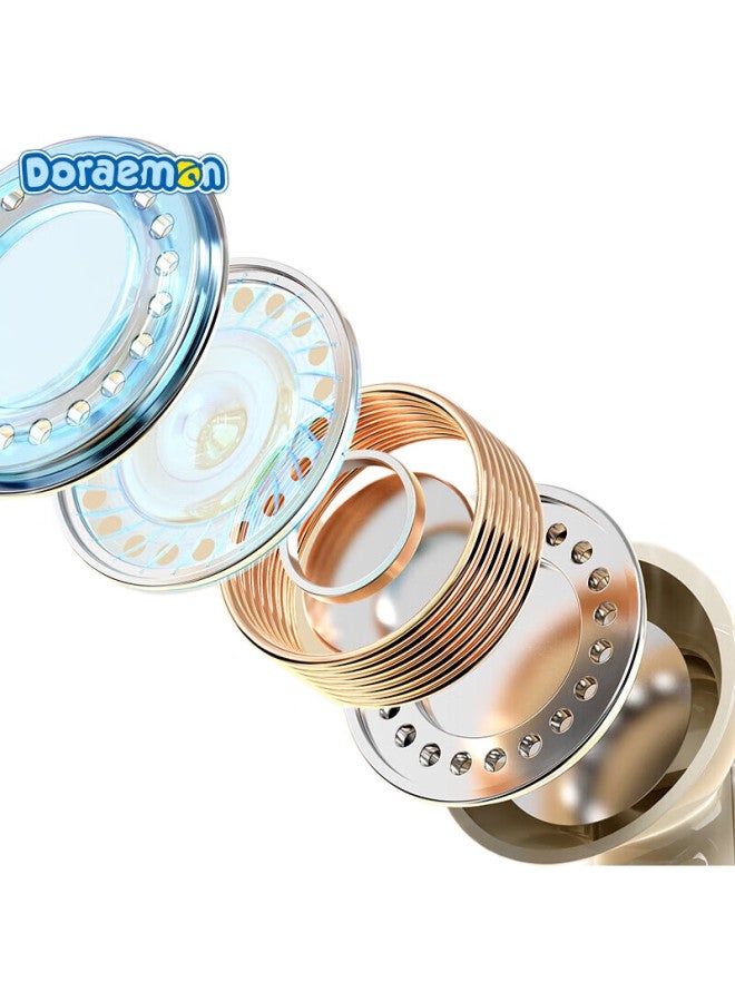 Rock Doraemon Bluetooth Earphones, Semi-In Wireless, Ultra-Long Battery Life, High-Power Sound Quality, Call Noise Reduction, Cute And Compact, Valentine'S Day And Birthday Gift For Boyfriend Or Girlfriend - Image 1