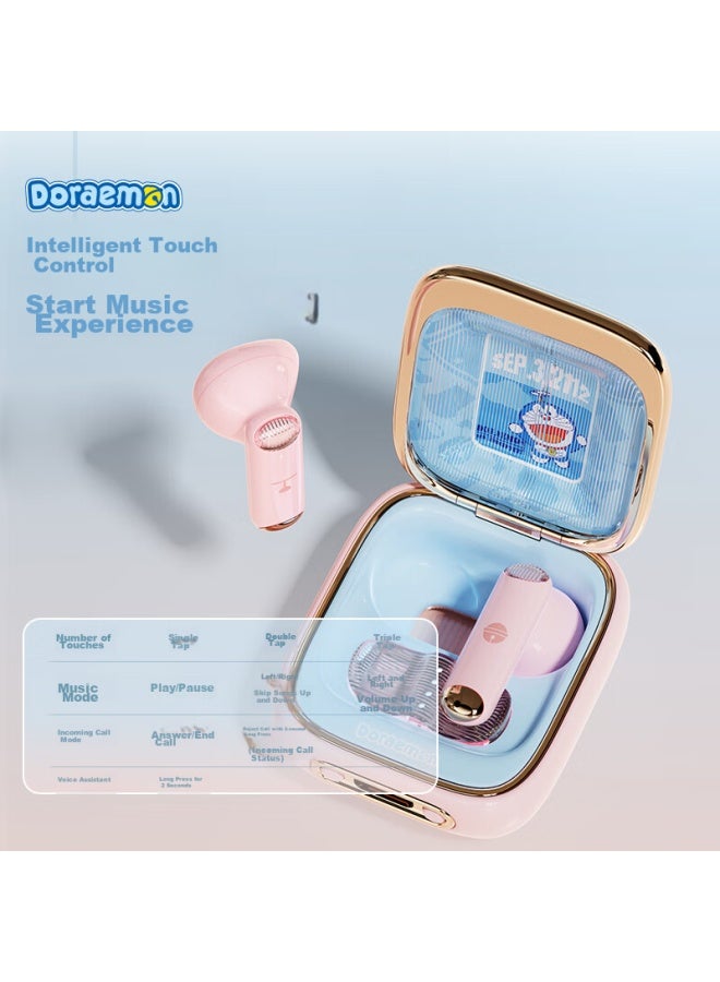 Rock Doraemon Bluetooth Earphones, Semi-in Wireless, Ultra-long Battery Life, High-power Sound Quality, Call Noise Reduction, Cute And Compact, Valentine's Day And Birthday Gift For Boyfriend Or Girlfriend - Image 3