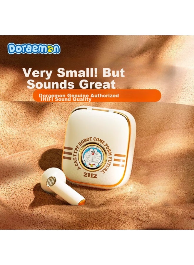 Rock Doraemon Bluetooth Earphones, Semi-in Wireless, Ultra-long Battery Life, High-power Sound Quality, Call Noise Reduction, Cute And Compact, Valentine's Day And Birthday Gift For Boyfriend Or Girlfriend - Image 1