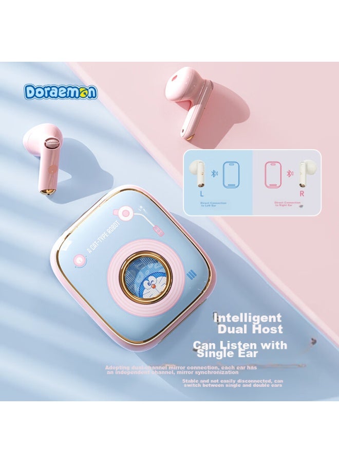 Rock Doraemon Bluetooth Earphones, Semi-in Wireless, Ultra-long Battery Life, High-power Sound Quality, Call Noise Reduction, Cute And Compact, Valentine's Day And Birthday Gift For Boyfriend Or Girlfriend - Image 4