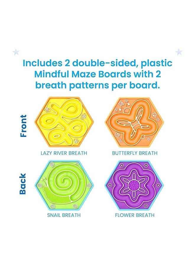 Learning Resources Mindful Maze Garden Pack (3-Piece Set, Double-Sided Breathing Boards, Ages 3+) - Image 2