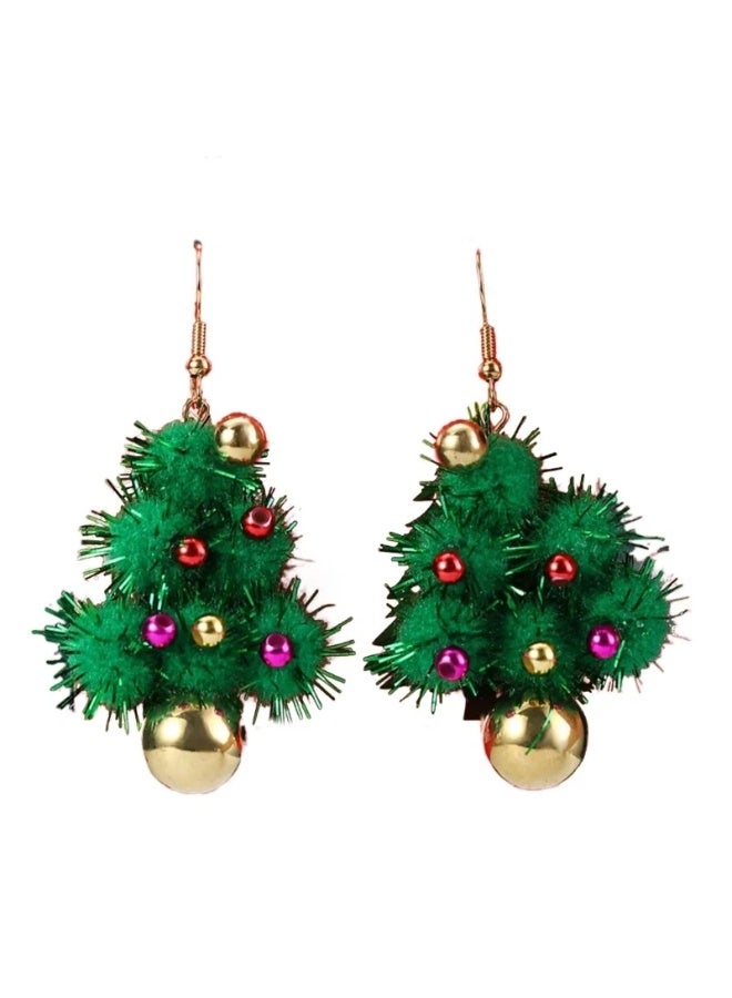 FOLAI Women’s Christmas Tree Earrings – Cute & Glitter Holiday Jewelry for Party - Image 3
