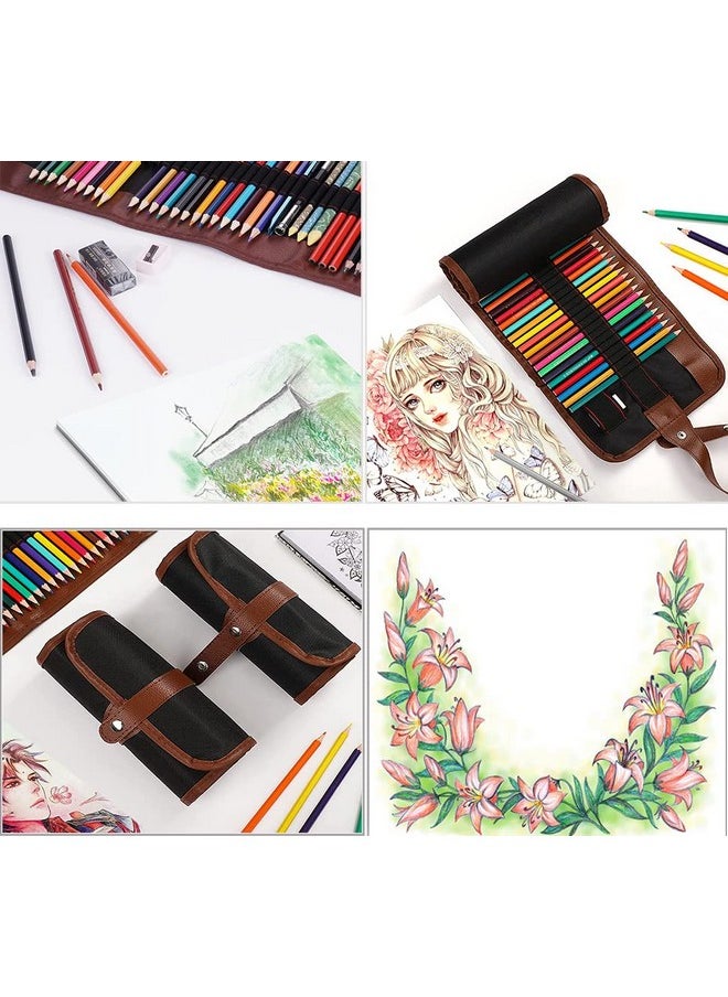 Heshengping Sketch & Drawing Art Pencil Kit50 Piece Set Include 24 Color Pencil(For Adult Kid Coloring Books) & Graphite Charcoalpencil Etc. Art Supply Ideal For Adult Kidstudent Beginner  - Image 5