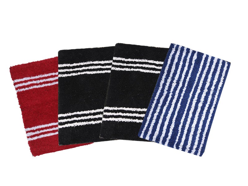AAZEEM Absorbent Door Mat for Indoor Entrancex Non Slip Mat for Front Door Entryway, Soft Cotton Home. Hotel Balcony Floor Carpet, Floor Mats for Home, KitchenFloor Door Mat |Pack of 4 -(55x35cm) - Image 1