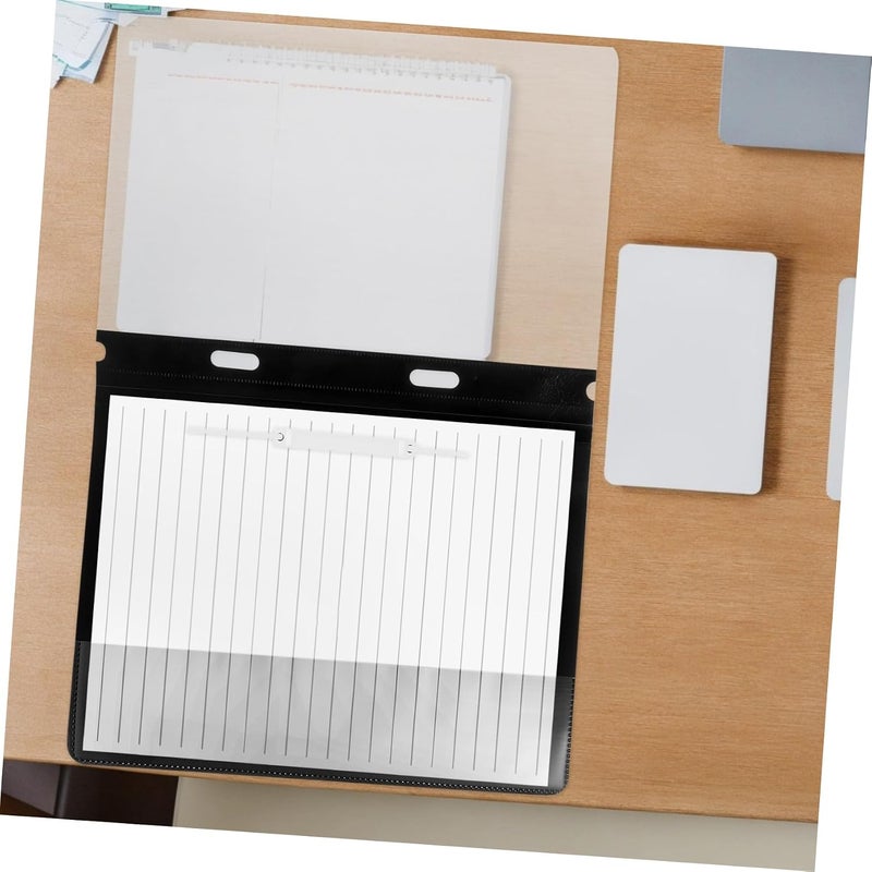 Gadpiparty 12pcs Transparent File Folders for Document Organization Reusable Stylish Design for Home Office and School Use - Image 4
