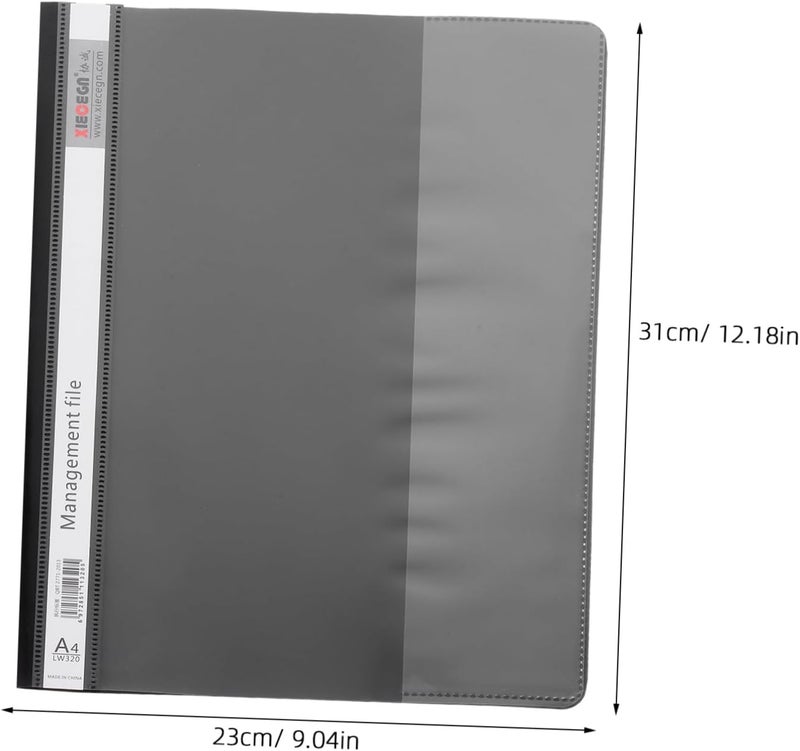 Gadpiparty 12pcs Transparent File Folders for Document Organization Reusable Stylish Design for Home Office and School Use - Image 2