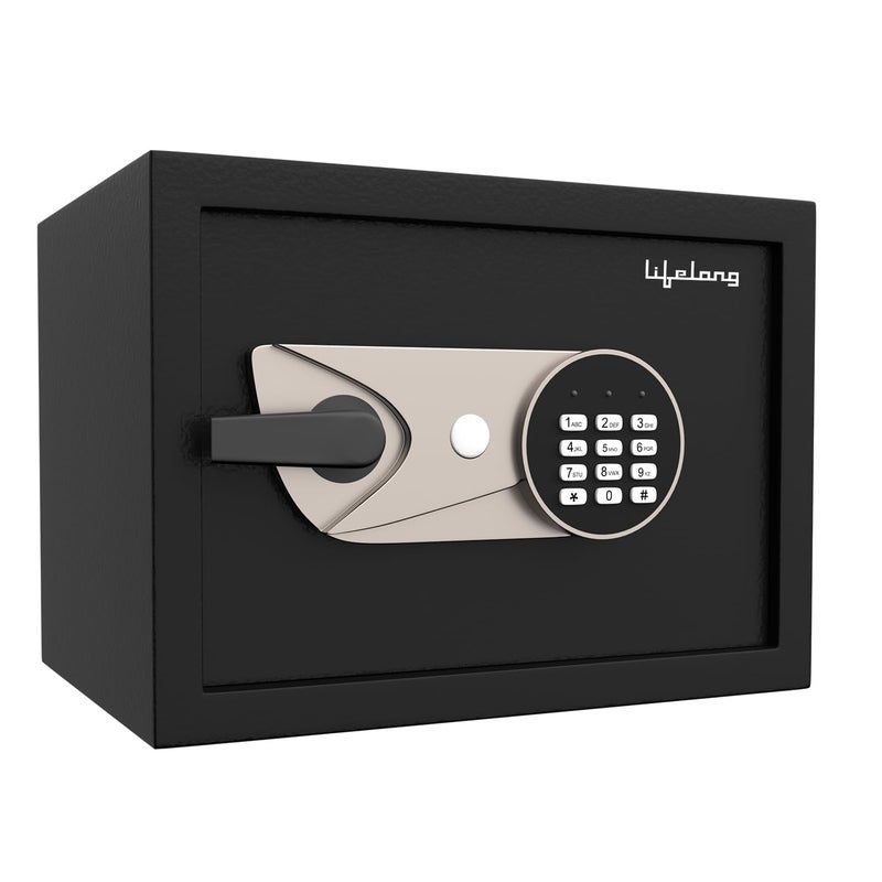 Lifelong Lifelong Locker for Home Office 34L Digital Safe Locker for Security with 5mm Sturdy Metal Door Handle Premium Electronic Keypad Safety for Jewellery Money other valuables Tijori Box  - Image 1