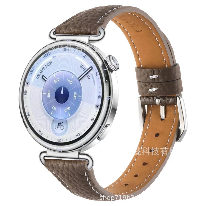 Leather Smartwatch Band for daily smartwatch wear and replacement strap Home Use Travel Use Outdoor Use Portable Use Routine Use Personal Use - Image 2