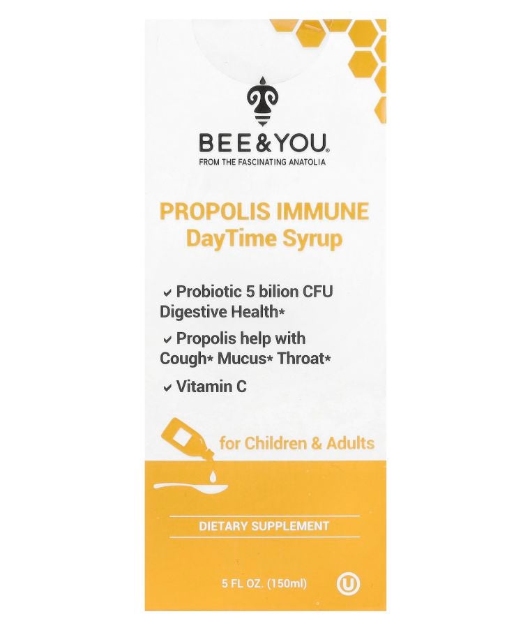 BEE & YOU Propolis Immune DayTime Syrup 5 fl oz (150 ml)