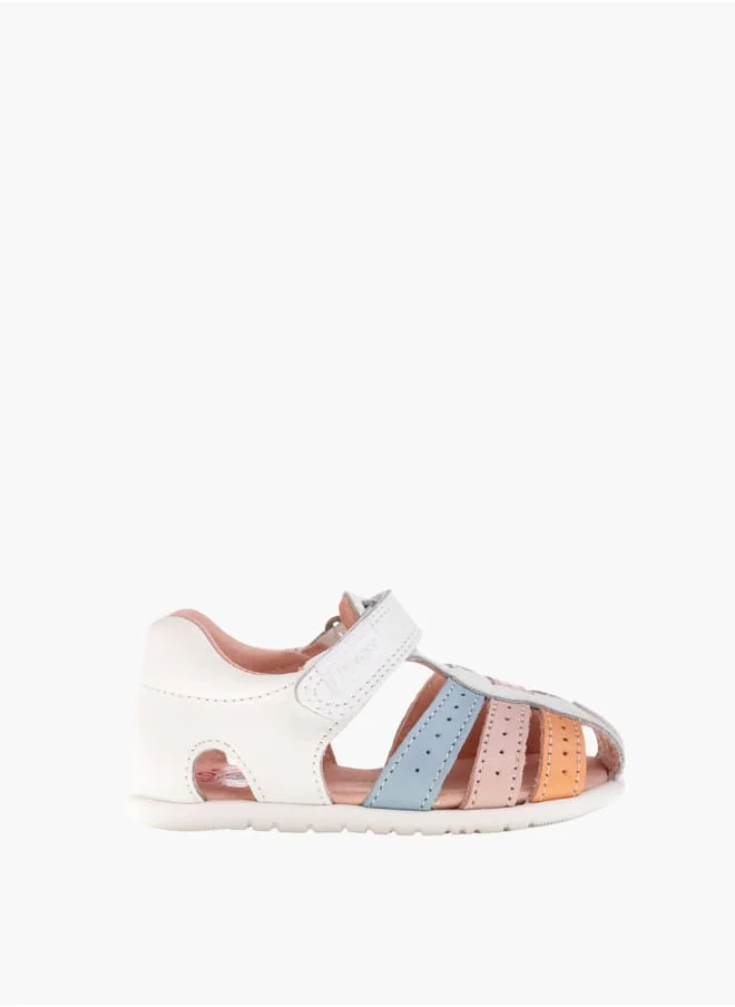 بابلوسكي Girls Strap Sandals With Hook And Loop Closure