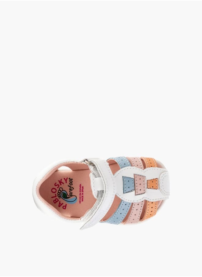 Pablosky Girls Strap Sandals With Hook And Loop Closure  - Image 4