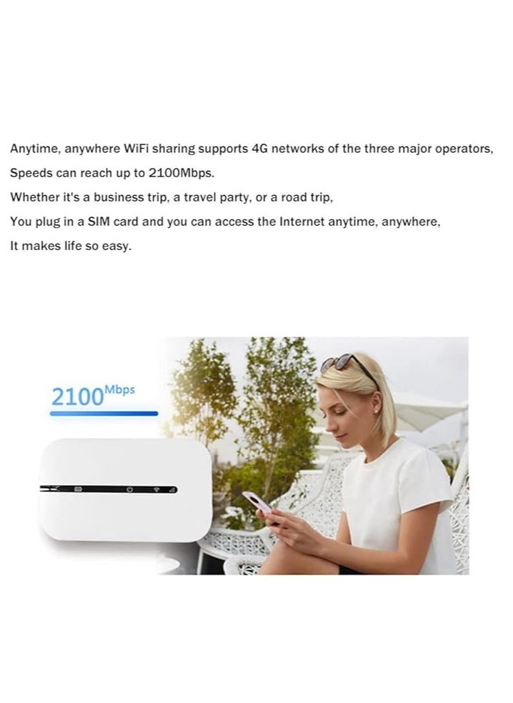 General - 4G LTE Mobile WiFi Router 150Mbps High Speed Portable Travel USB Powered WiFi Modem with SIM Card Slot for Up to 16 Devices - Image 1