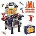 Jovow Kids Tool Bench with Realistic Tools and Electric Drill Suitable for 35 Year Olds to Build Their Own Toy Workbench 79 Pcs Realistic Toy Tools with Clothes 32 x 266 x 144 inBlue - Image 3